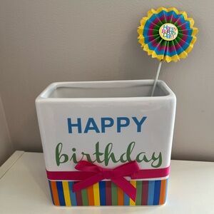 FTD Ceramic Happy Birthday Vase